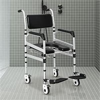 Houseables Shower Chair With Wheels, Shower