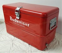 Budweiser King of Beers Metal Cooler, Restored