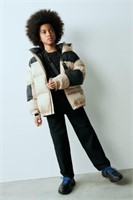 ZARA OVERSIZE FEATHER AND DOWN JACKET-12-12 YRS