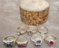 Lot of Vintage Gold & More Mixed Ring Lot