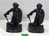 Vintage Cast Iron Pirate Book Ends