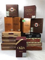 Lot of Various Cigar Boxes