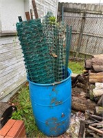 snow fence, posts, poly barrel & more