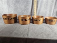 WOOD SNACK BOWLS