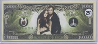 Twilight Vampire One Million Dollar Novelty Note