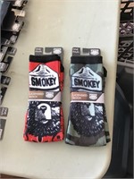 2 pair Smokey the Bear PUGS licensed socks