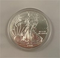 2011 walking liberty 1 ounce fine silver dollar
