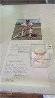 Autographed Boog Powell baseball & photo