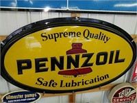 Large vintage Pennzoil sign