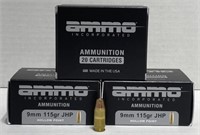 (OO) Ammo Incorporated 9mm Hollow Point,