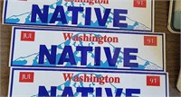 Washington native stickers