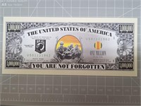 You are not forgotten banknote