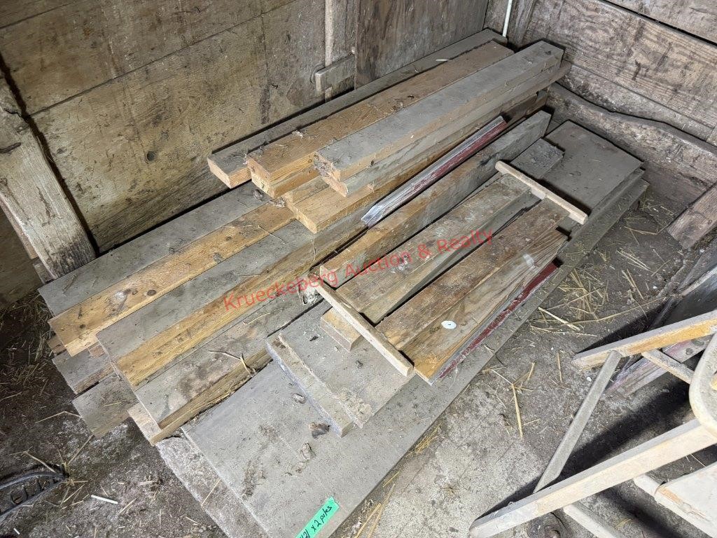 Assorted Cut Lumber, (2) Piles