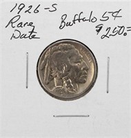 1926-S RARE DATE Buffalo Nickel