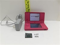 PINK NINTENDO DS, WITH CHARGER BOOTS UP