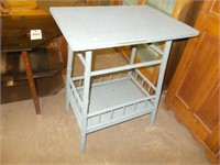 Antique Blue Bamboo Table Stand,