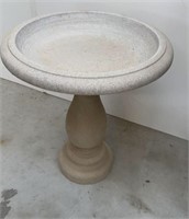 25” tall bird bath