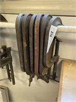 (6) Vintage C-Clamps