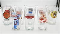 Large Lot of Beer Glasses