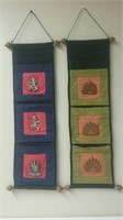Hindu-Style Cloth Wall Hanging Letter Holders