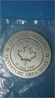Novelty Coin Of The Official Opening Of The