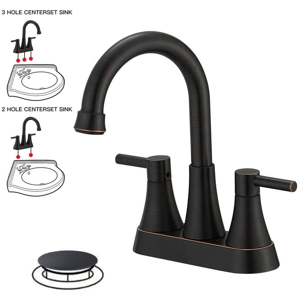 $61  BWE 4in. 2-Handle Faucet in Oil Rubbed Bronze