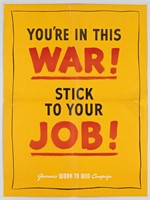 WWII STICK TO YOUR JOB POSTER