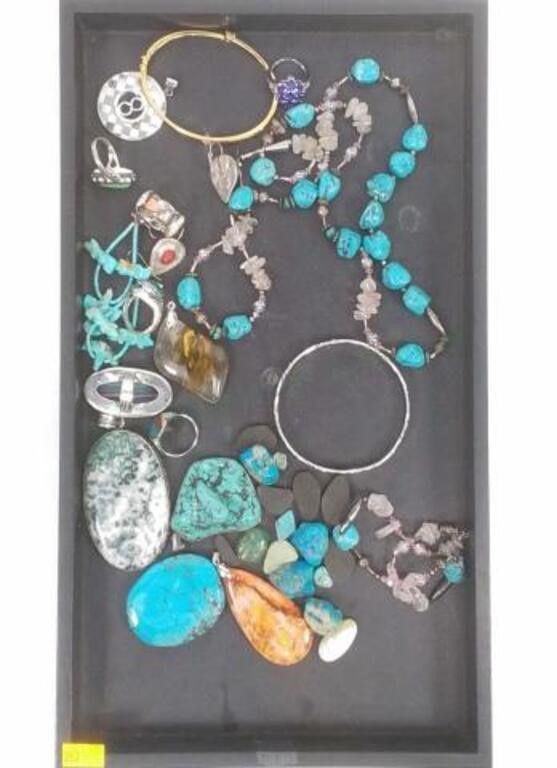Assorted Mineral & Fashion Jewelry, Pendants