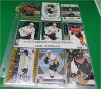 32x Connor McDavid Sidney Crosby & Ovechkin Cards
