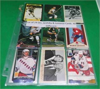 24x Bobby Orr Wayne Gretzky Mario Lemieux Cards ++
