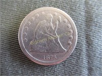 1876 Liberty Seated Quarter (Silver)