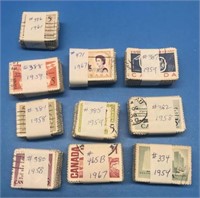 (L) 1000 Canada Used Stamps In Bulk Bundles
