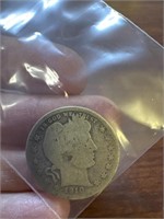 1910D Silver Quarter