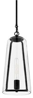 Desmond 60-watt 1-light Black Pendant