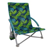 Folding Low Seat Soft Arm Beach Bag Chair  a85