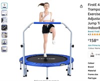 FirstE 48" Foldable Fitness Trampolines