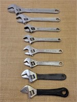 Adjustable Wrench Lot Contains 10 Inch, 8 Inch