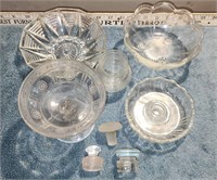 Misc Lot of Textured Glass Bowls