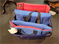 Tote with 2 stadium seats/ grass chairs