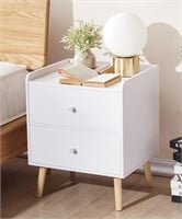 GDLMA NIGHT STAND END TABLE WITH 2 DRAWERS