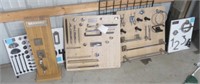(6) Assorted store hardware displays for cabinet