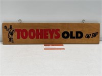 Original TOOHEYS OLD ON TAP Timber Hanging Bar