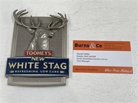 TOOHEYS WHITE STAG Beer Tap Plaque