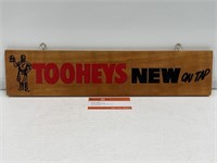 Original TOOHEYS NEW ON TAP Hanging Timber Bar