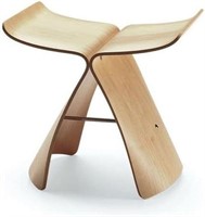 17 Inch Willow Stool, Irregular Shapes Bend