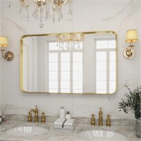 VooBang Gold Bathroom Mirror  30x48 inch