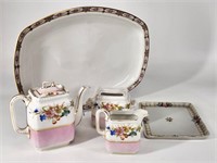 ASSORTED LOT OF ANTIQUE PAINTED PORCELAIN