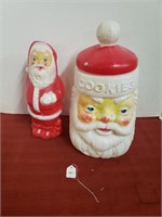 1976 EMPIRE SANTA & 1973 EMPIRE COOKIE JAR BLOW