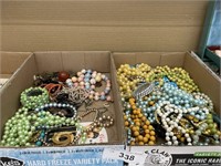 2 BOXES OF COSTUME JEWELRY