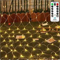 Remote Control Warm White Net Fairy String Lights